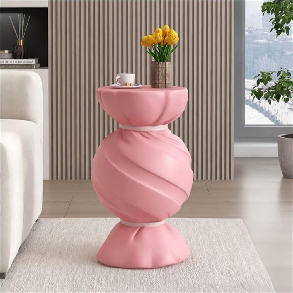 Candy Shape Side Table, Creative End Tables for Home, Simple Style Bedside Table, Small Accent Table Use in Bedroom, Living Room and Balcony