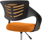 Modway Thrive Drafting Chair - Tall Office Chair for Adjustable Standing Desks in Orange