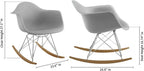 MODHOLIC Eiffel Rocker Chair, Gray