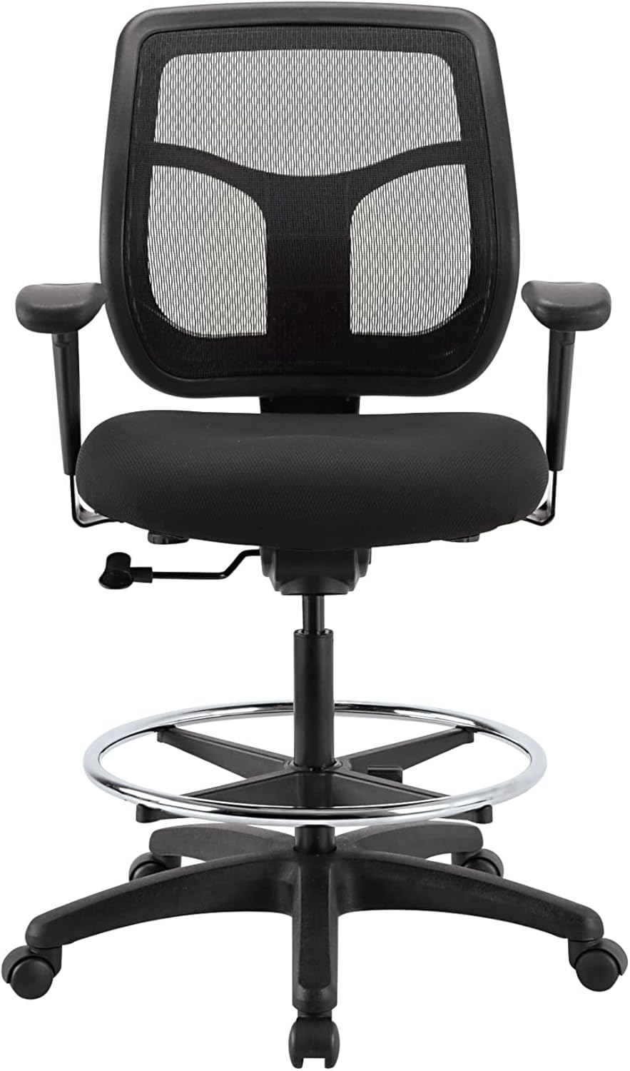 Eurotech Seating Apollo Drafting Stool, Black