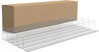 Clip Strip Corp. 50 Pack Shelf Dividers for Retail Stores, 1" H x 9-9/16" L, 15 mil Crystal Clear PVC Adhesive Mount Retail Shelf Separator, SD-1510
