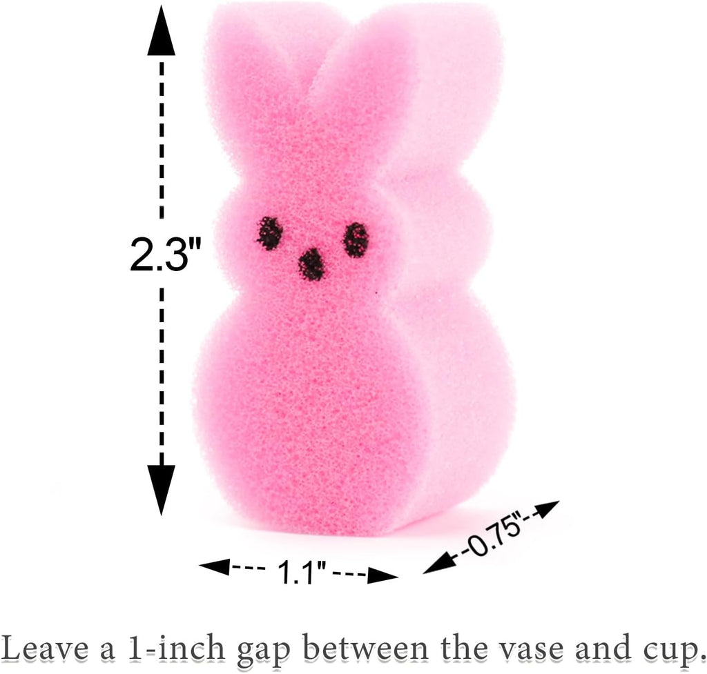 ORIENTAL CHERRY Easter Decorations - Easter Peeps Bunnies Vase Filler Set, Spring Decor Home Indoor Decoration Centerpieces for Tables