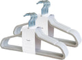 3 Sprouts - Adult Velvet Hangers - Non Slip Felt Clothing Hanger Set - Durable & Slim for Space Saving - Ideal Velvet Hangers for Organization - Lightweight Thin Clothes Hangers - Pack of 30 - Gray