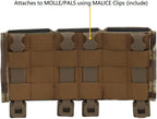 Triple Molle Mag Pouch 5.56 Tactical Open Top Magazine Holder Carrier with Quick Release Magazine Pouch Insert