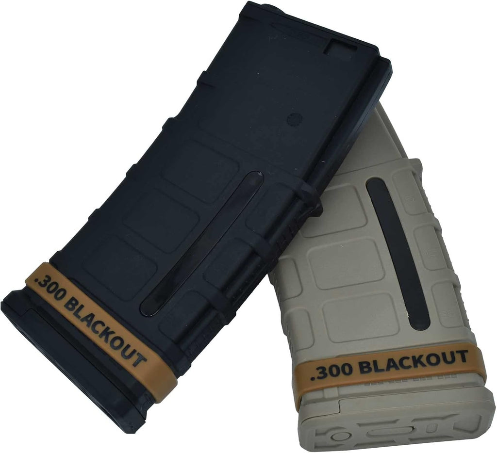 45 Pack Miaozhun Magazine Marking Bands, 5.56 NATO, .300 Blackout, 7.62x39mm Magazine Caliber Identification
