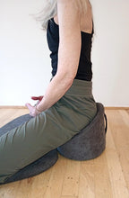 Gumdrop Meditation Seat Cushion, Round, Gray
