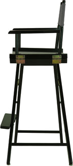 Casual Home 230-02/021-18 30" Director's Chair Black Frame-with Grey Canvas, Bar Height