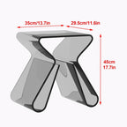 Acrylic Side Table with Magazine Storage, Night Stand Coffee Table, Decorative EndTable, Modern SofaTable, for Living Room, Bedroom(Clear)