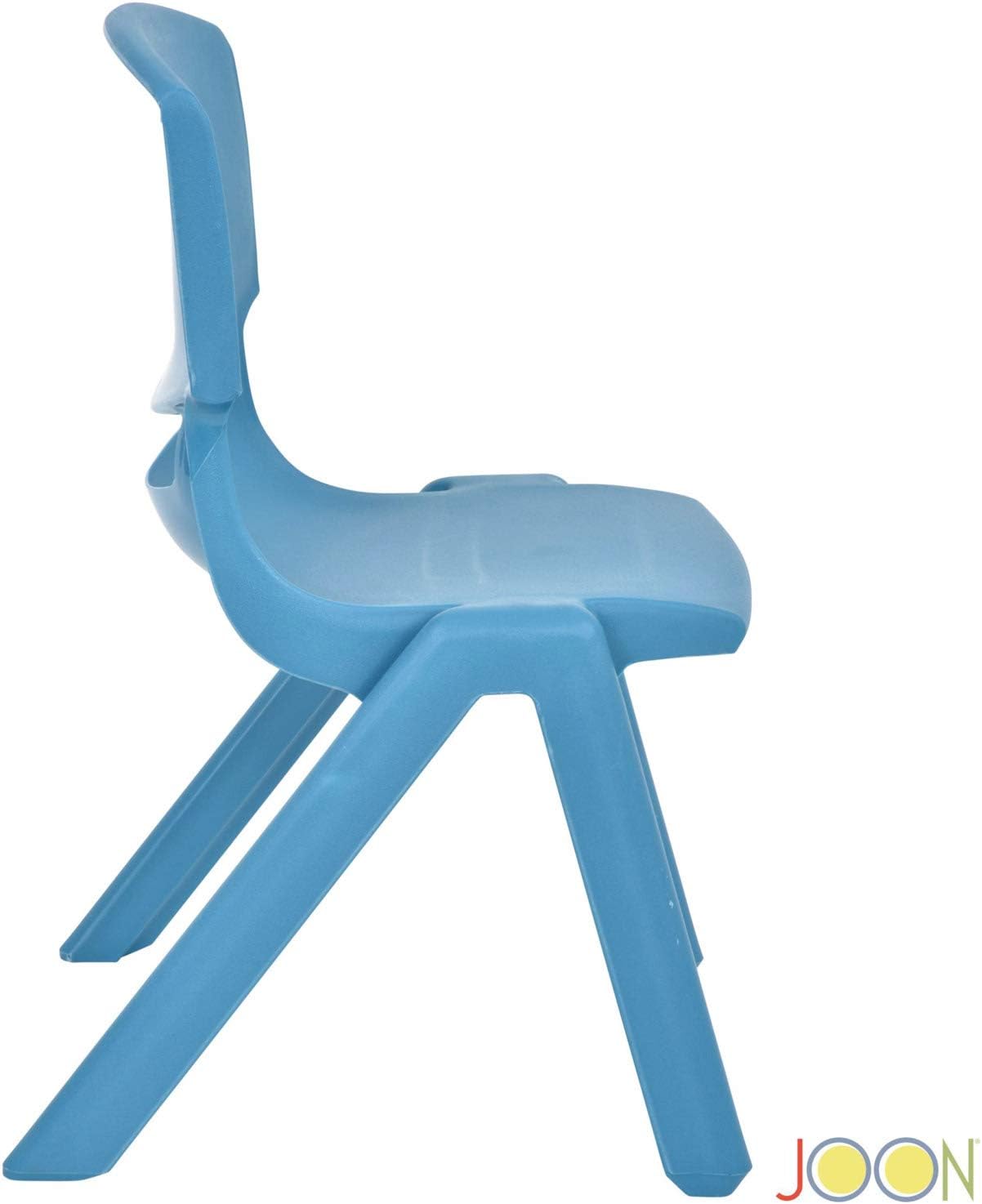 JOON Stackable Plastic Kids Learning Chairs, (2-Pack), 20.5x12.75X11 Inches, The Perfect Chair for Playrooms, Schools, Daycares and Home, Sky Blue