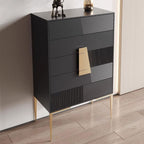 Entryway Cabinet Modern Simple Sideboard Light Luxury Large Capacity Storage Cabinet Living Room Tall Solid Wood Drawer Storage Cabinet Sideboard Storage Cabinet(B)