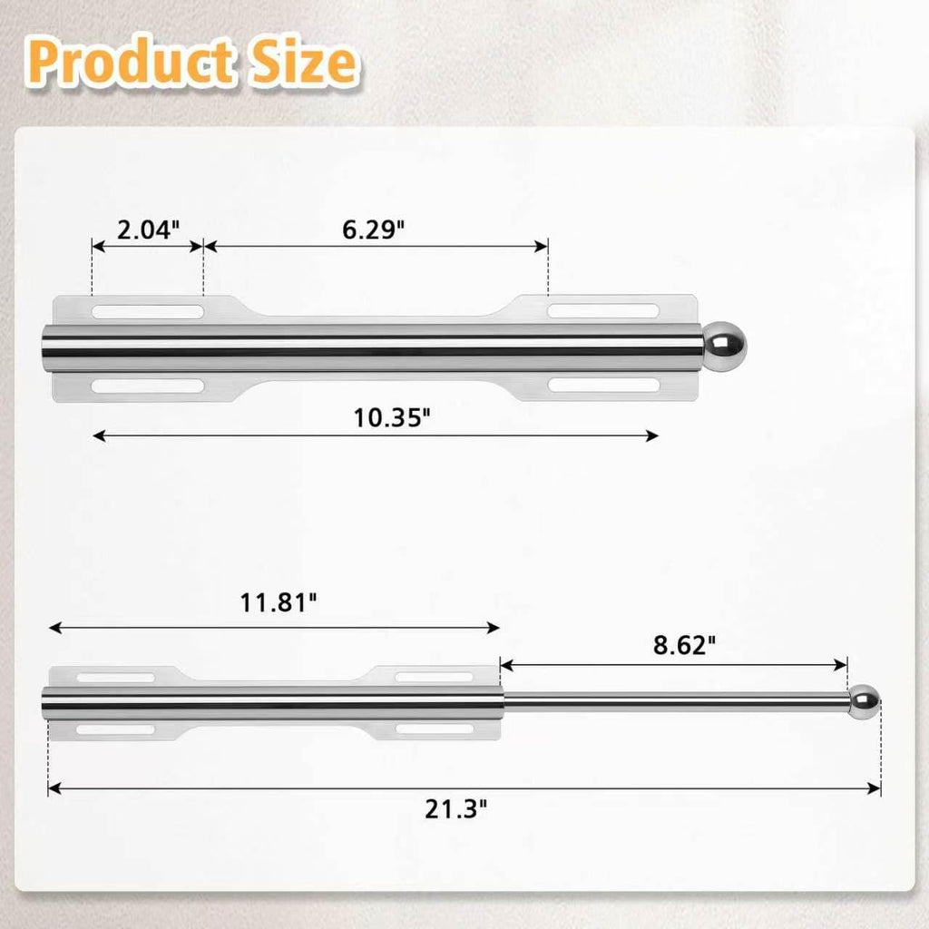 Valet Rod For Closet Pull Out, Heavy Duty Adjustable Valet Rod For Closet, Laundry Room, Bedroom, Bathroom (Chrome)
