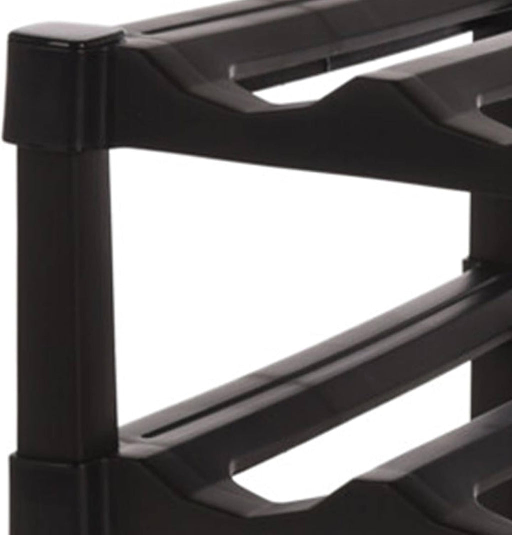 Well Home 3 Layer Stackable Polypropylene Wine Rack for 12 Bottles - 39 x 30 x 25 cm