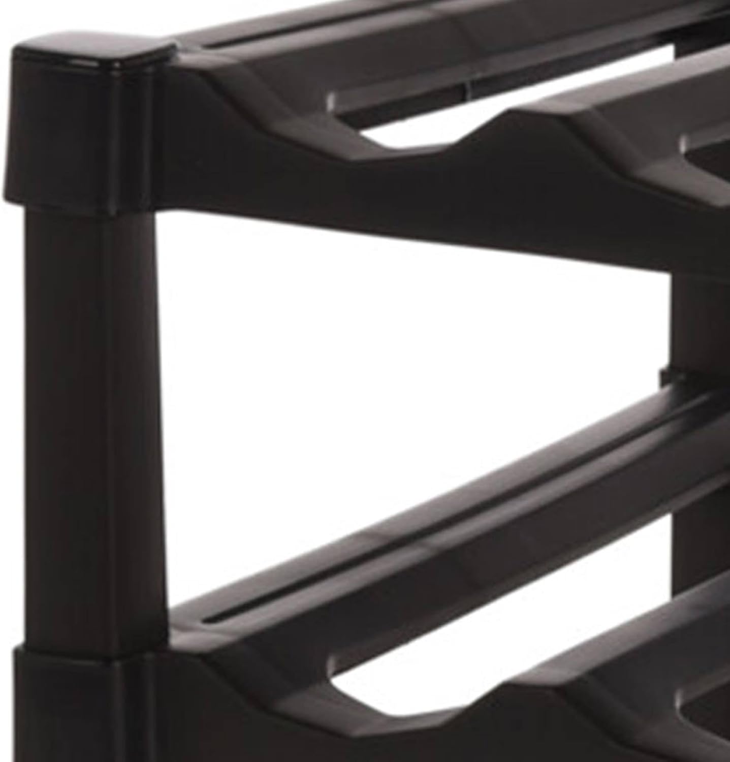 Well Home 3 Layer Stackable Polypropylene Wine Rack for 12 Bottles - 39 x 30 x 25 cm