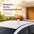 Car Red Mushrooms for Car Roof Deco 3D Cute Big Mushrooms Car Sticker for Garden Dog House