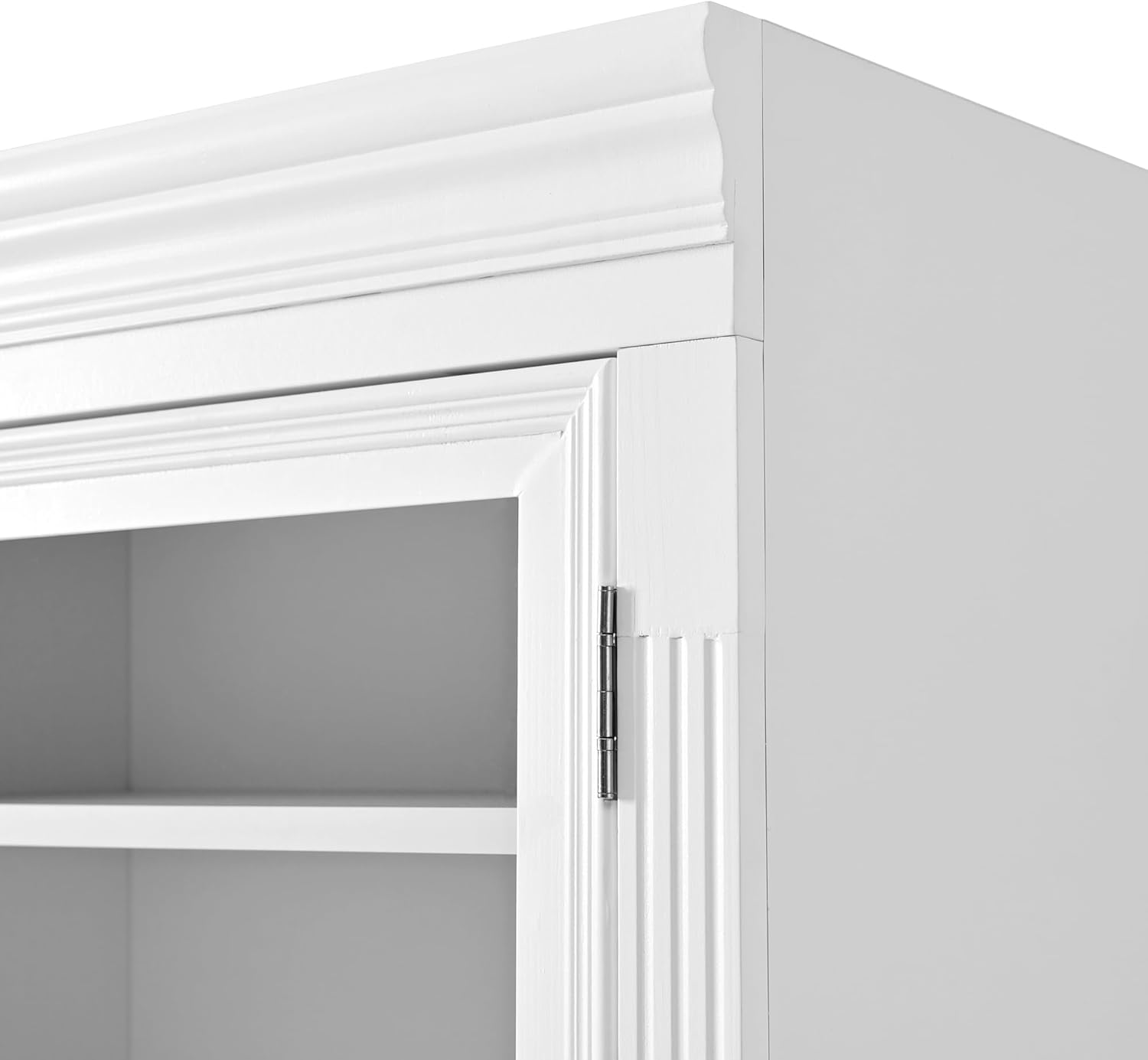 Merax 78'' Extra-Tall Kitchen Pantry Storage Cabinet, Freestanding Multifunctional Cupboard with 3 Drawers & 2 Adjustable Shelves & Power Outlet & Drop-Down Surface, for Dining and Living Room, White