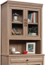 Sauder Rollingwood Engineered Wood Library Hutch in Brushed Oak Finish
