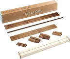 Mellow Naturalista Classic - 12 Inch Solid Wood Platform Bed with Wooden Slats, No Box Spring Needed, Easy Assembly, Queen, Pine