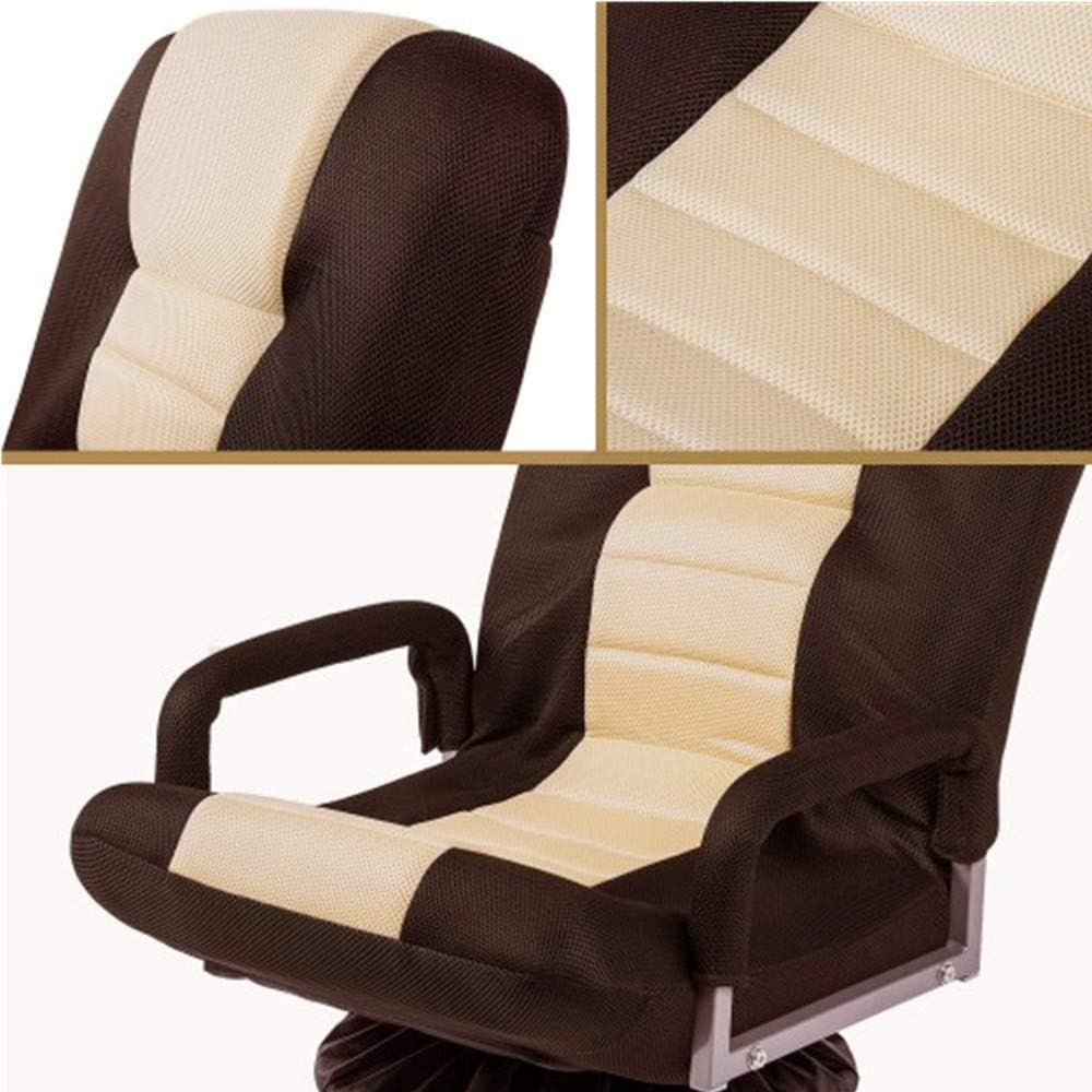 Floor Gaming Chair, Soft Floor Rocker 7-Position Swivel Chair Adjustable for Kids Teens Adults Playing Video Games, Reading, and Relaxing (Brown)