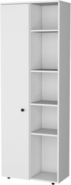 White 1-Door Multistorage Kitchen Pantry,Buffet Kitchen Sideboard,Four Legs,for Kitchen,Dining Room,11.8 * 23.6 * 66.9