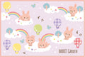 Skater VS1-A Children's Leisure Seat, Excursion, Size S, 23.6 x 35.4 inches (60 x 90 cm), Rabbit Garden