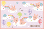 Skater VS1-A Children's Leisure Seat, Excursion, Size S, 23.6 x 35.4 inches (60 x 90 cm), Rabbit Garden