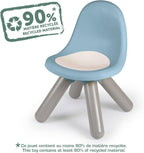 Smoby Life - Children's chair in blue - Indoor and outdoor use - Anti-UV coating - Recycled material - From 18 months - Made in France