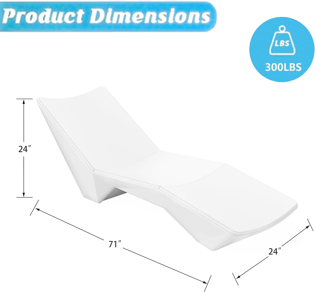 in Pool Lounge Chairs, Pool Lounge Chairs, Use in Pools with Shelves Up to 9 Inches Deep, Weather-Resistant Design,Tanning Chairs for Sun Shelves, Poolside & Beach Lounge for Outdoor Relaxation (4)