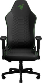Razer Iskur V2 X NewGen Ergonomic Gaming Chair — Built-in Lumbar Support, Cooltouch Gen-2 EPU Leather, Ultra-Wide Seat Base, Adjustable 152 Degree Recline, Foam Cushions — Black/Green