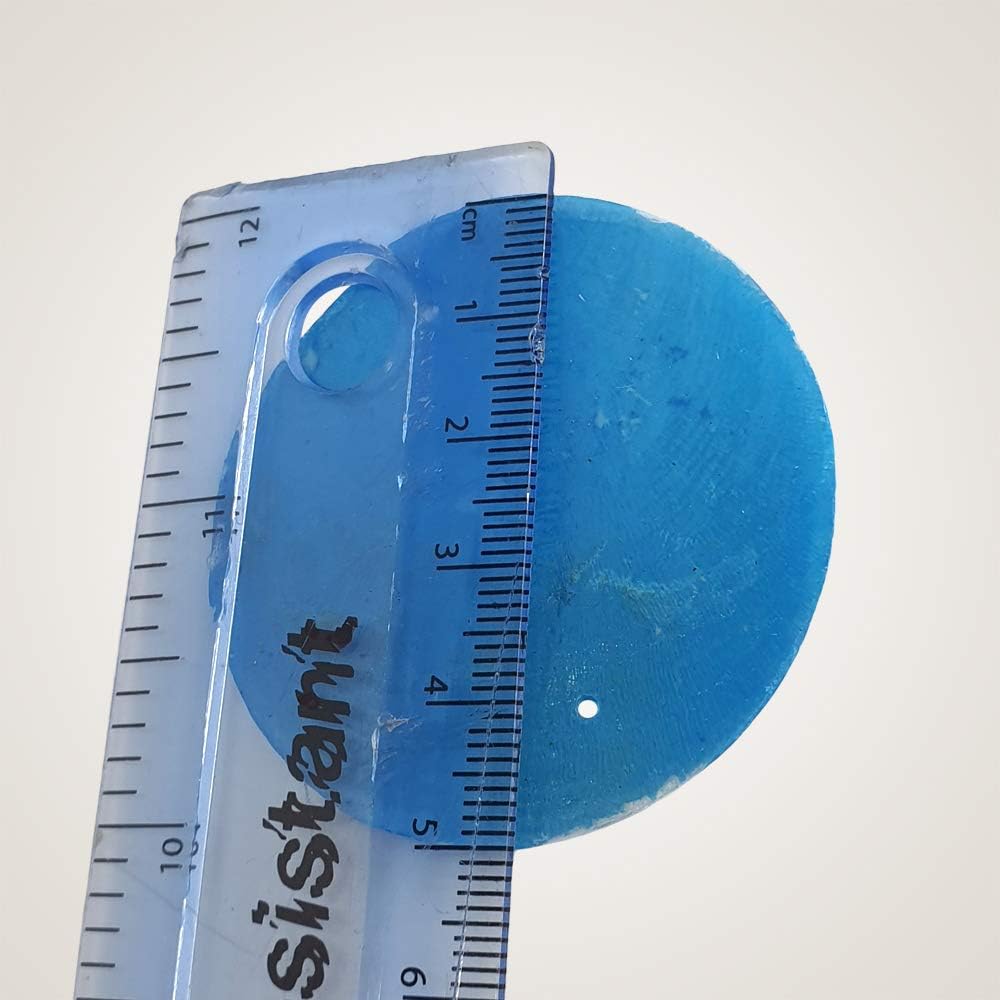 VIE Naturals Capiz Shell Discs 5cm Diameter with 2 Holes - 45 Pcs -Turquoise