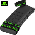 Ideagle 300 Blackout Magazine Marking Bands, 10 Pack 300 AAC BLK 7.62 X 35 mm