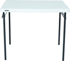 LIFETIME 80783 37-Inch Commercial Grade Square Folding Card Table, White Granite