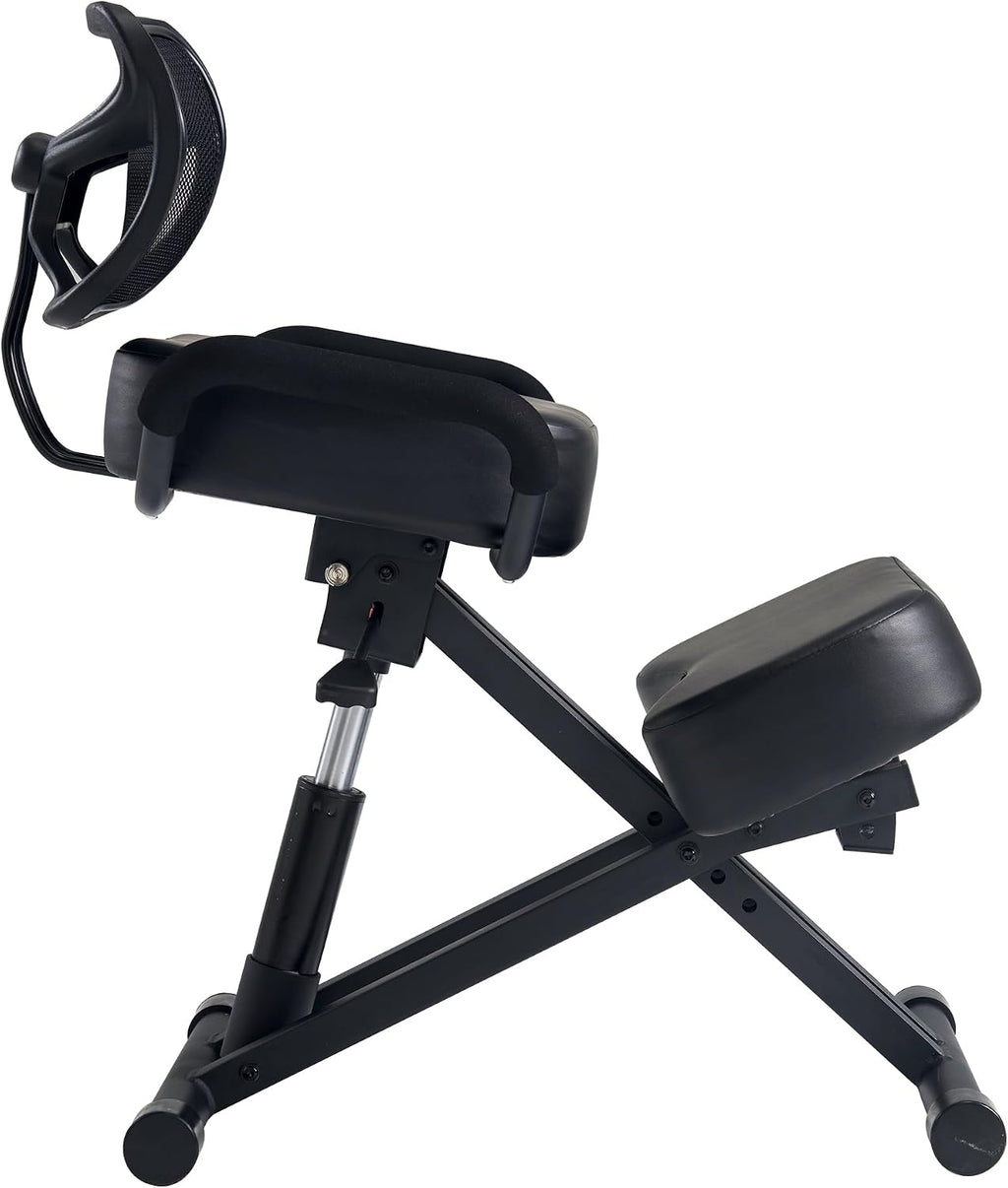 Master Massage Ergonomic Kneeling Chair with Back Support for Office -Posture Chair with Angled Seat and Backrest for Home and Office-Posture Correction Stool-Improve Your Posture