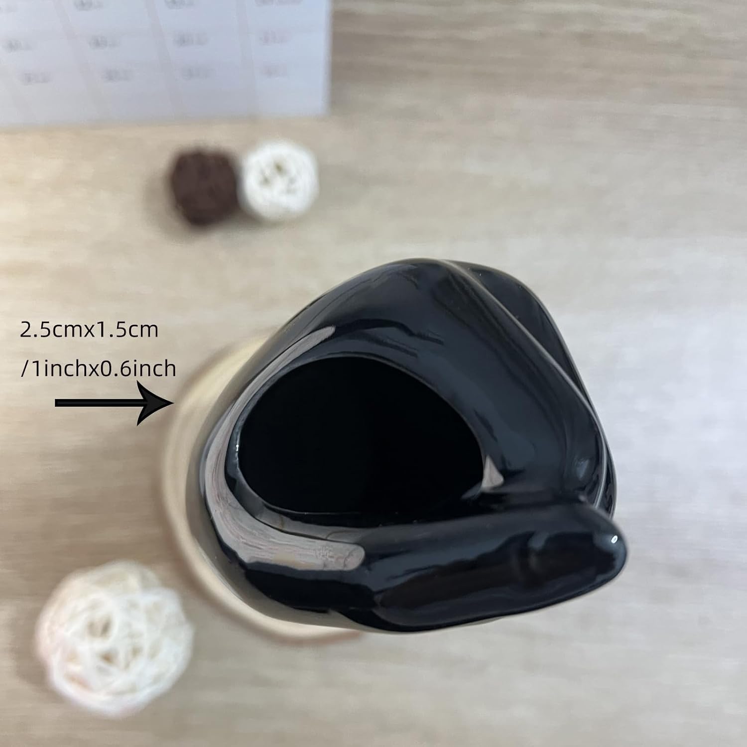 Black Hand Shaped Decorative Vase 9.25''H,Modern Ceramic Body Vase,Romehaha Art Small Flower Vase for Coffee Table Decor,Vases for Flowers,Shelf Living Room Home Farmhouse Table Decor