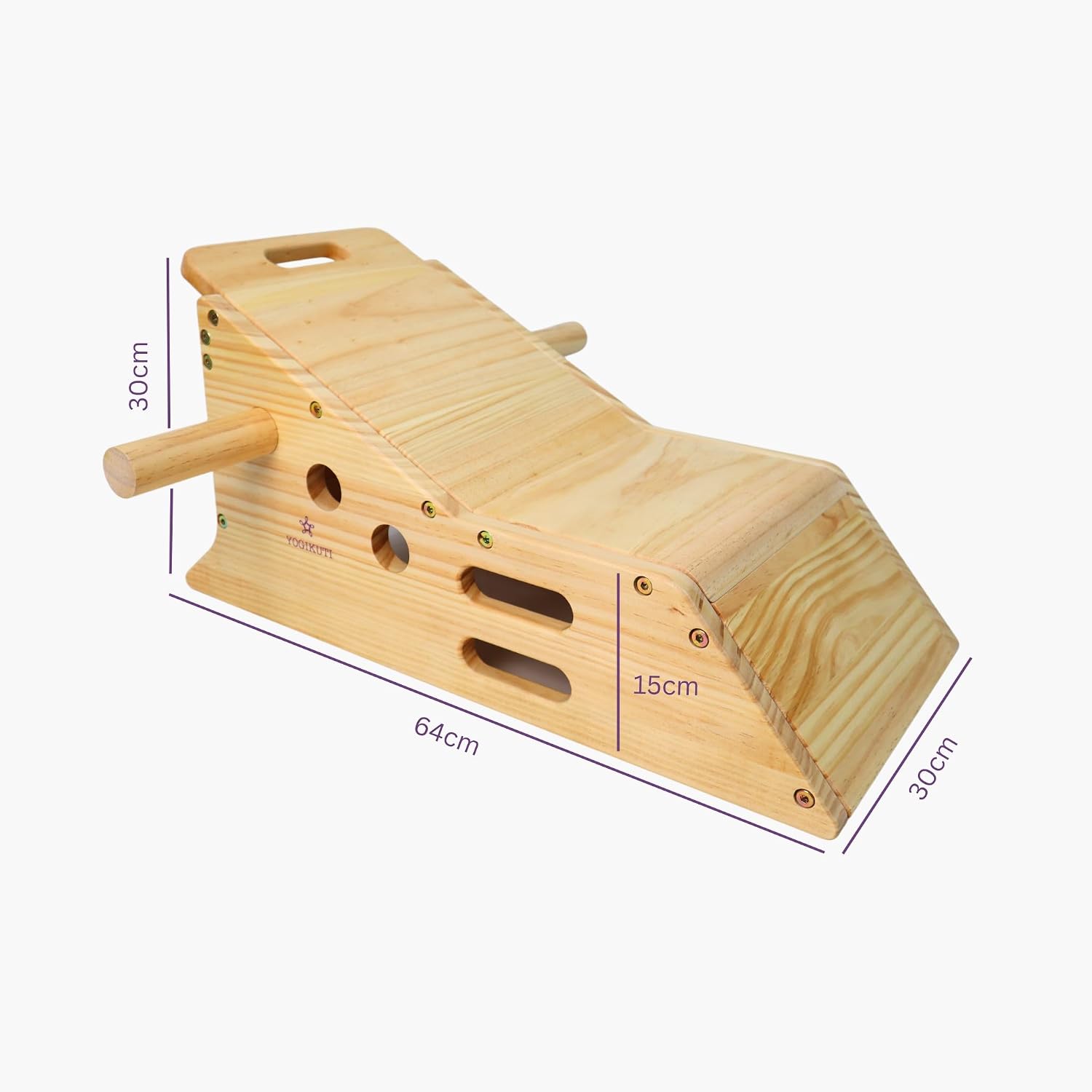 Yogikuti Simhasana Box - Yoga Heart Bench, Face & Neck Relief for Stress Reduction and Relaxation, Perfect for Restorative and Yin Yoga Practice