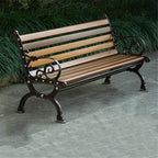 Garden Garden Outdoor Backrest Benche, Leisure Chair Cast Aluminium, Patioen Balcony Chair Seat(Medium)