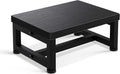 Step Stools for Adults Kids, Sturdy Wooden Stepping Stools with 450LB Capacity, Anti-Slip Bed Steps Stool for High Beds, Foot Stool One Step Stool for Kitchen Bathroom Bedroom, Black