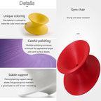 Modern Red Fiberglass Rotating Gyro Spun Chair, 360 Swivel, Indoor/Outdoor, 220 lbs Capacity