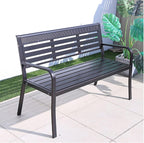 Patio Benches for Outdoors Outdoor Garden Bench Park Chair Rest Open-air Community Leisure Stool Backrest Garden Benches for Outdoors