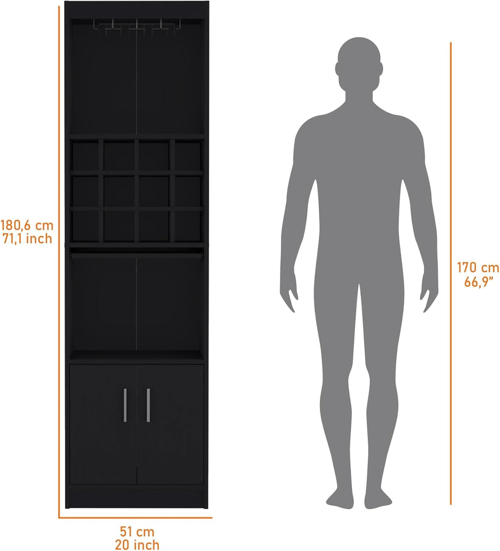 Tall Narrow Cabinet multistorage with Wine Storage, Kitchen Wine Sideboard Pantry Locker,for Kitchen Home