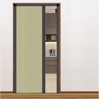 Honeycomb Folding Door Retractable Honeycomb Folding Door,No-Drill Alum Frame Space-Saving,for Bedroom Kitchen(Yellow,72X80IN)