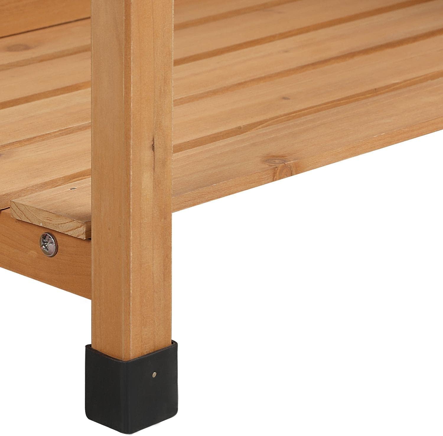 Topeakmart 45.2x17.7x47.6'' (LxWxH) Potting Benches Outdoor Garden Potting Table Work Bench with Removable Sink Drawer Rack Shelves Work Station, Wood
