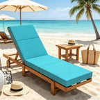 Chaise Lounge Cushion – Waterproof, 4" Thick, Blue