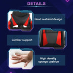 Ruesleag Home Office Gaming Chair,High-Back Ergonomic PC Computer Chair w/Lumbar Support Headrest PU Swivel Rolling Chair Task Executive Desk Chair for Teens Men and Adults,Red