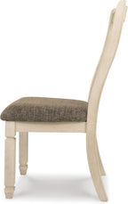 Signature Design by Ashley Bolanburg 20" Upholstered Dining Room Chair, Set of 2, Antique White