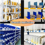 Heavy Duty Metal Shelf Dividers, Cold Rolled Steel Partition with Rounded Edges for Home, Office, Warehouse Organization
