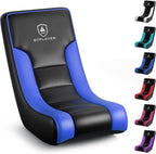 GTPLAYER Floor Rocker Gaming Chair, Adjustable Angle Limiter, Ultra Lightweight Ergonomic Floor Game Seat, Stable Rocking Design for Gaming Relaxing Lounging, Blue & Black