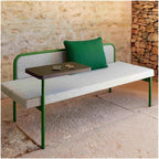 Patio Benches Solid Wood Park Bench Outdoor Sofa, Cast Iron Square Leisure Seat Furniture(200 * 55 * 85cm)