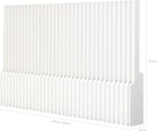 Paper Room Divider, Folding Privacy Screen, Portable Accordion Paper Partition for Temporary Space, Home Office, Events, Exhibitions, Easy Setup No Tools Needed (Style-B)