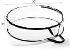 Hedume 2 Pack Wreath Storage Bag, 30" X 8" Clear Everyday Bag, Christmas Wreath Storage Container with Dual Zippered and Reinforced Handle for Holiday Seasonal Wreath Garland