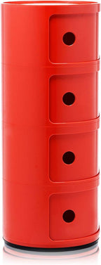 Kartell 0 Componibili, Red, 32x32x77 cm